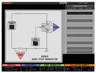 Graphical configuration screen